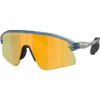 Oakley - Occhiali da sole - Stunt Devil Matte Trans Abyss/Prizm 24K per Uomo - Grigio