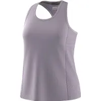 Smartwool Women's Active Mesh Racerback Tank Canotta Donna (L, grigio/fuchsia)
