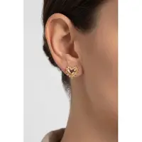 Purelei Delicate Heart Ohrringe Gold Taglia: OS | Orecchini Outlet | Donna | Giallo