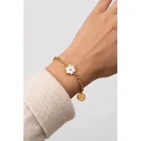 Purelei Braccialetto 'Flourish' oro / trasparente