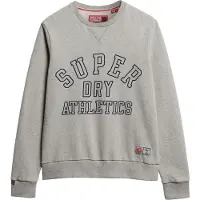 Superdry per uomo. M2013965A Felpa grigia con stampa Athletic (XL), Casual, Grigio, Cotone