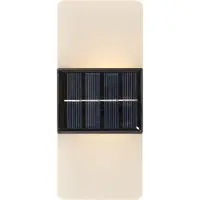 Star Trading Applique da esterni LED Wally, 14x6 cm bianco smerigliato CCT