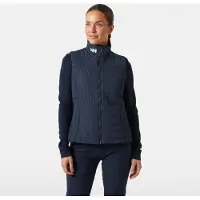 Helly Hansen per donna. 30240 Gilet isolante Crew Insulator 2.0 blu navy (XS), Casual, Poliestere, All'aperto
