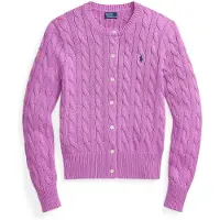 Ralph Lauren per donna. 211971868511 Cardigan in cotone a trecce rosa (L), Casual