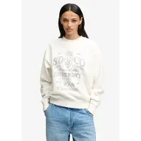 Superdry per donna. W2012730A Felpa Vintage Workwear bianco crema (S), Casual, Cotone
