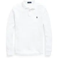 Ralph Lauren per uomo. 710680790001 Polo piqué bianca slim fit personalizzata (3XL), Bianco, Casual, Cotone, Manica lunga
