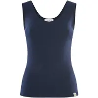 YOU LOOK PERFECT Top in maglia 'TOP BLOSSOM - Geripptes Merino Top mit Rundhals' blu scuro