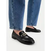 Armani Exchange per donna. XW002579AF17474UC001 Eleganti mocassini neri (37), Nero, Basso, 1 a 3 cm, Nessuno, Casual, Da sera, Classico