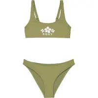 Roxy Kid's Solid Active RG Bralette Set Bikini Bambini (16 Years, olivia)