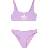 Roxy Kid's Solid Active RG Bralette Set Bikini Bambini (12 Years, fuchsia)