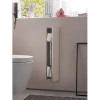 Emco Module WC asis modules plus, modèle encastré, 658 mm, compartiment pour papier toilette et ensemble de brosse de toilette intégré, ouverture à droite, 975611007, 975611007