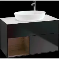 Villeroy & Boch V&B illuminazione a parete del mobile Finion 100, Pl wh. m, Reg wal ven, bla m Lac