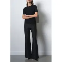 French Connection Yelena Jacquard Flared Trouser Black Taglia: 6 | Pantaloni da completo Outlet | Donna | Nero