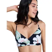 Roxy Women's PT Essentials Wrap Bra Parte superiore bikini Donna (XS, variopinto)