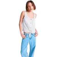 Roxy Women's Tropical Hill Top Donna (XS, bianco)