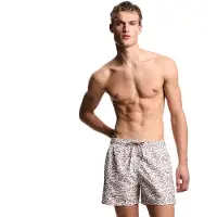 Emporio Armani per uomo. EM000583_AF20440 Costume da bagno rosa allover (L), Beachwear, Poliestere