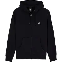 Element - Felpa con cappuccio e cerniera - Icon Embroidery Zipped Sweatshirt Flint Black per Uomo - Taglia S - Nero