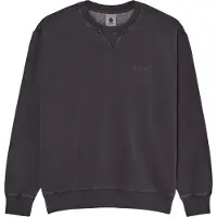 Element - Felpa a collo rotondo - Lowcase Pigment Crew Off Black per Uomo in Cotone - Taglia S - Nero