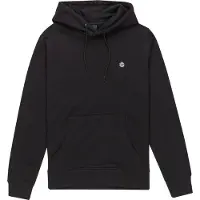 Element - Felpa con cappuccio - Icon Embroidery Hooded Sweatshirt Flint Black per Uomo in Cotone - Taglia S - Nero
