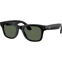 Ray-Ban - Occhiali da sole smart - META Wayfarer - Gen 2 Shiny Black/G15 Green - Nero