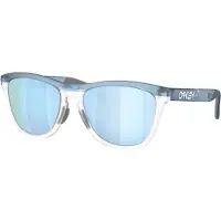 Oakley - Occhiali da sole polarizzati - Frogskins Range XL Trans Stonewash/Prizm Deep Water Polarized per Uomo - Grigio