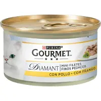 Purina Spuntino Per Gatti Gourmet Diamant Fettine Sottili Di Pollo 85g 24 Unità