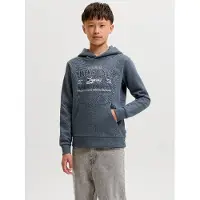 Jack & Jones Kids Junior Felpa blu scuro / grigio fumo / bianco