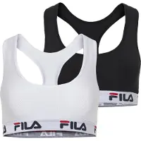 FILA Reggiseno rosso acceso / nero / bianco / offwhite