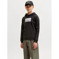 Jack & Jones Kids Junior Felpa 'JCOFusion' grigio / grigio chiaro / nero