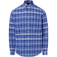 Ralph Lauren per uomo. 710B22598001 Camicia oxford a quadri Custom Fit blu (M), Casual, Cotone, Manica lunga