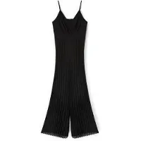 Motivi Long Pleated Georgette Jumpsuit Black Taglia: 34 | Tute Outlet | Donna | Nero
