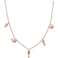 Hey Happiness Collana 'Ocean Charms' oro rosé