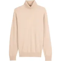 GOBI Cashmere Pullover 'Men's Essential Turtleneck Cashmere Sweater' beige