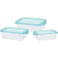Excellent houseware Scatola Per Il Pranzo Cristal 3 Unità