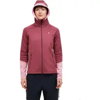 Peak Performance - Pile a rapida asciugatura - W Rider Essentials Zip Hood Vertical Zenit per Donne - Taglia S - Bordeaux