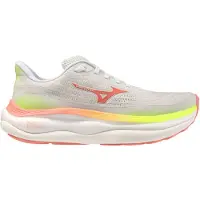 Mizuno - Scarpe da running - Wave Sky 9 Ws GF White/Desert Flower/Lime Pulp per Donne - Taglia 4,5 UK - Arancione