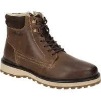 s.Oliver Boots stringati marrone / marrone scuro