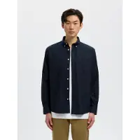 Selected Camicia A Maniche Lunghe Uomini Blu L