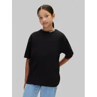 Calvin Klein Unisex Logo Embroidered Short Sleeve T-shirt Black Taglia: 10 | T-shirt Outlet | Unisex | Nero