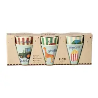 Rice Set Di Bicchieri Abc Print 160 Ml