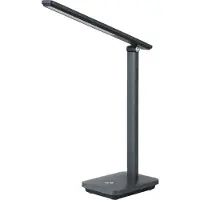 Eglo Lampada Da Tavolo Minimal Iniesta Policarbonato Grigio Luce Led Integrato 3,6W
