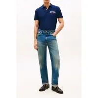 Tommy Hilfiger Left Chest Graphic Polo Carbon Navy Taglia: L | Polo Outlet | Uomo | Blu