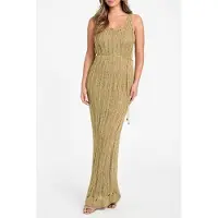 Guess Marciano GUESS Lucky Sl Long Lurex Antique Gold Multi Taglia: 38 | Maxi abiti Outlet | Donna | Giallo