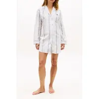 Tommy Hilfiger Ls Poplin Nightdress Keepsake Blue Multi Stripe Taglia: XL | Accappatoi Outlet | Donna | Blu