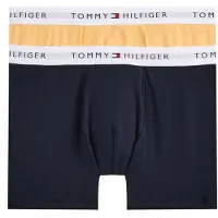 Tommy Hilfiger Boys 2-pack Trunk Desert Sky/valencia Orange Taglia: 12-14 | Biancheria Intima Outlet | Unisex | Arancione