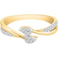 Diamant Exquis Anello 'Ring aus 375 Gelbgold mit Diamant' oro