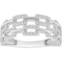 Diamant Exquis Anello argento