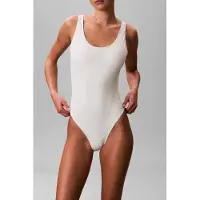 Calvin Klein Scoop Back One Piece Penny Stripe W White Jade Taglia: XL | Costumi Interi Outlet | Donna | Bianco