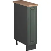 Vicco Armadio cucina dispensa alto Fame-Line Verde-oro rustico/Antracite 20 cm, PL Rovere, Model 62100