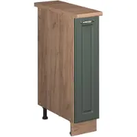 Vicco Armadio cucina dispensa alto Fame-Line Verde-oro rustico/Rovere dorato 20 cm, PL Rovere, Model 62126